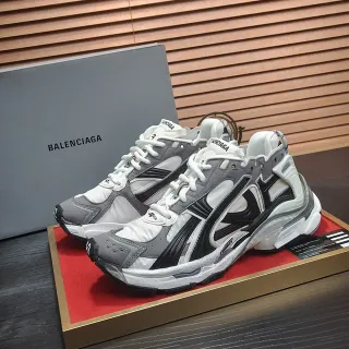 Balenciaga Track Trainer व्हाइट ग्रे ब्लैक चंकी स्नीकर