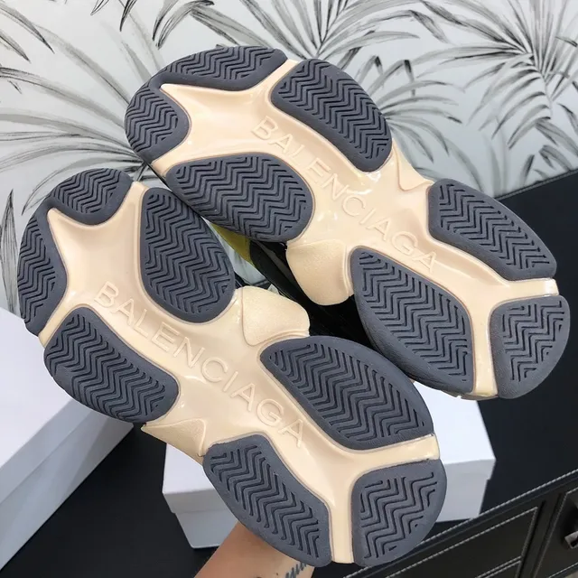 Balenciaga Triple S Runner Neon Lime Yellow Gray চáṅki snikārs 3
