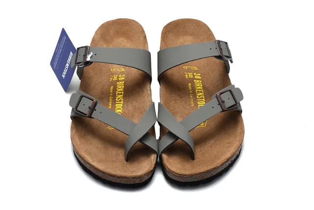 Birkenstock Arizona ग्रे केजुअल सैंडल 3