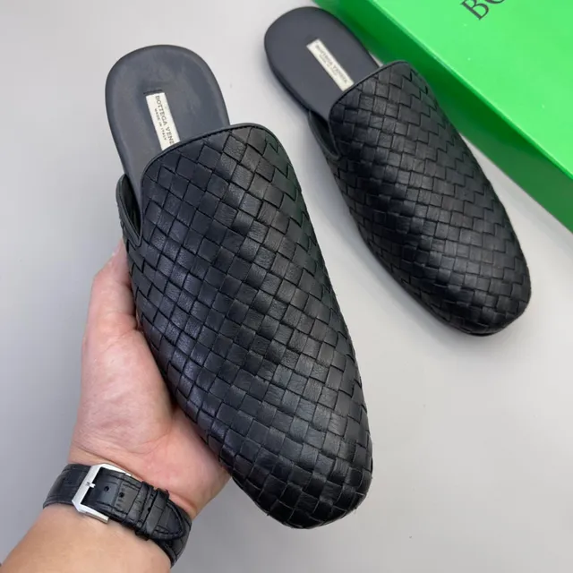 বোটেগা ভেনেতা Andiamo কালো Woven Intrecciato চামড়া Mule সিলহুয়েট ক্যাজুয়াল জুতা 4