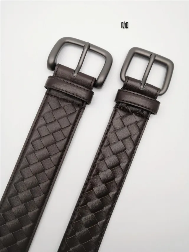 Bottega Veneta Cassette Intrecciato حزام جلدي رمادي 19