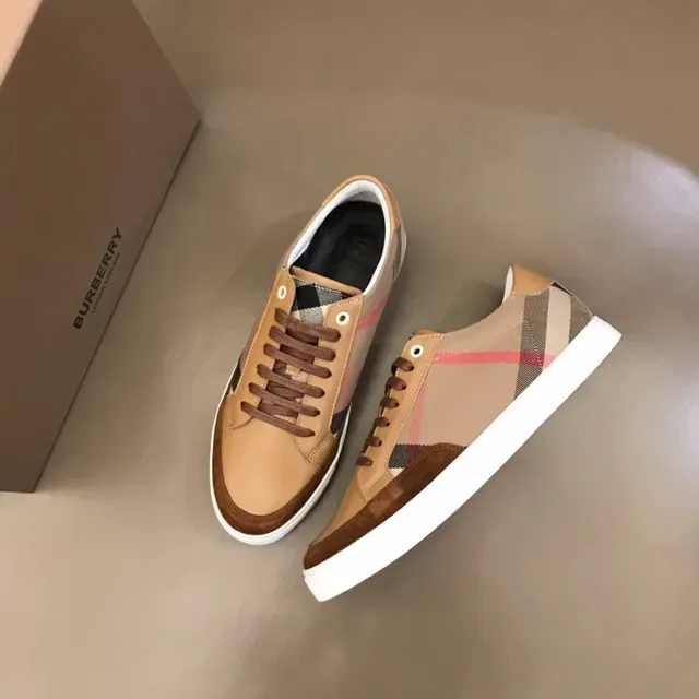 Burberry Check and Tan Leather Lifestyle Sneaker 8