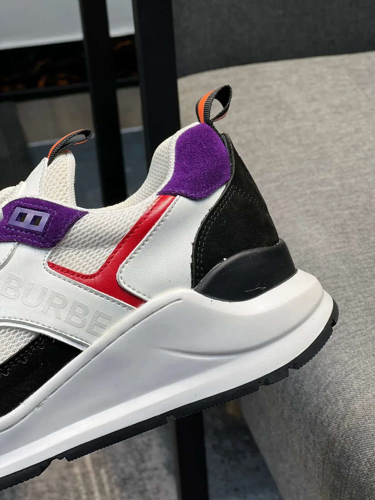 Burberry Multicolor Color-Blocked Chunky Sole Lifestyle Sneakers 8