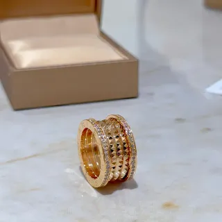 Bvlgari B.zero1 Multi-Band Pavé and Pyramid Ring