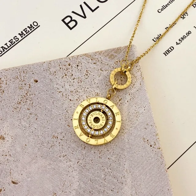 Bvlgari B.zero1 Multi-Ring Pavé Pendant Necklace 3