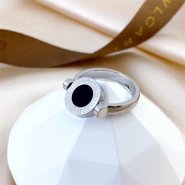 Bvlgari B.zero1 Rotating Bezel Gold and Black Ring 2