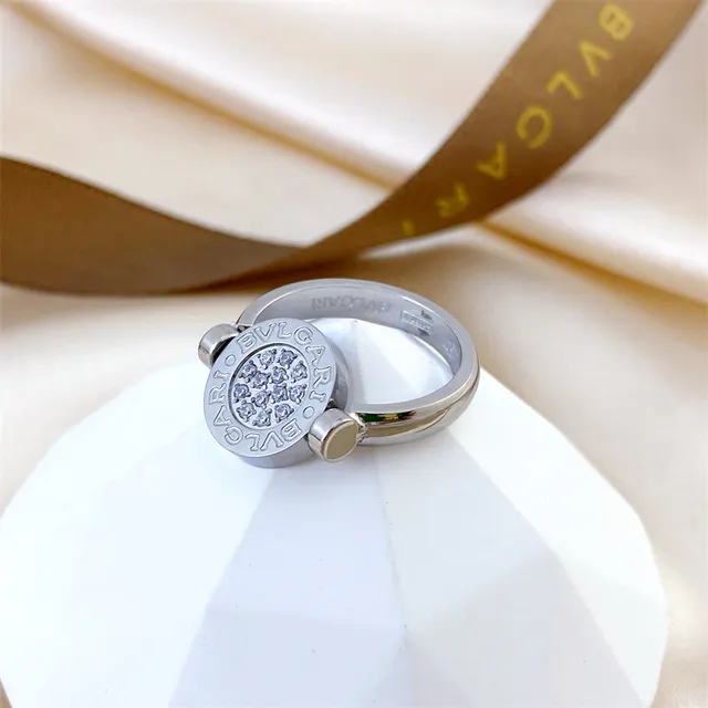 Bvlgari B.zero1 Rotating Bezel Gold and Black Ring 4