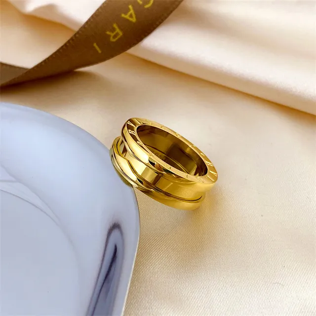 Bvlgari B.zero1 Tubular Engraved Stacked Rings 2
