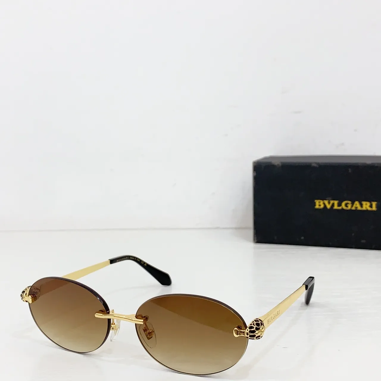 Bvlgari Serpenti Gafas de Sol Sin Montura Ovaladas Lente Gradiente 2