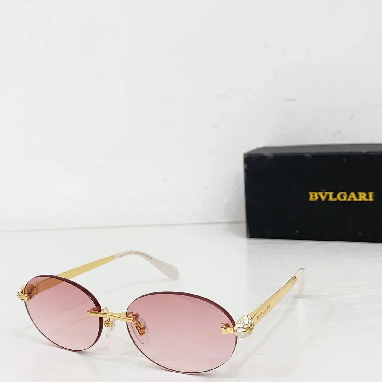 Bvlgari Serpenti Gafas de Sol Sin Montura Ovaladas Lente Gradiente 5