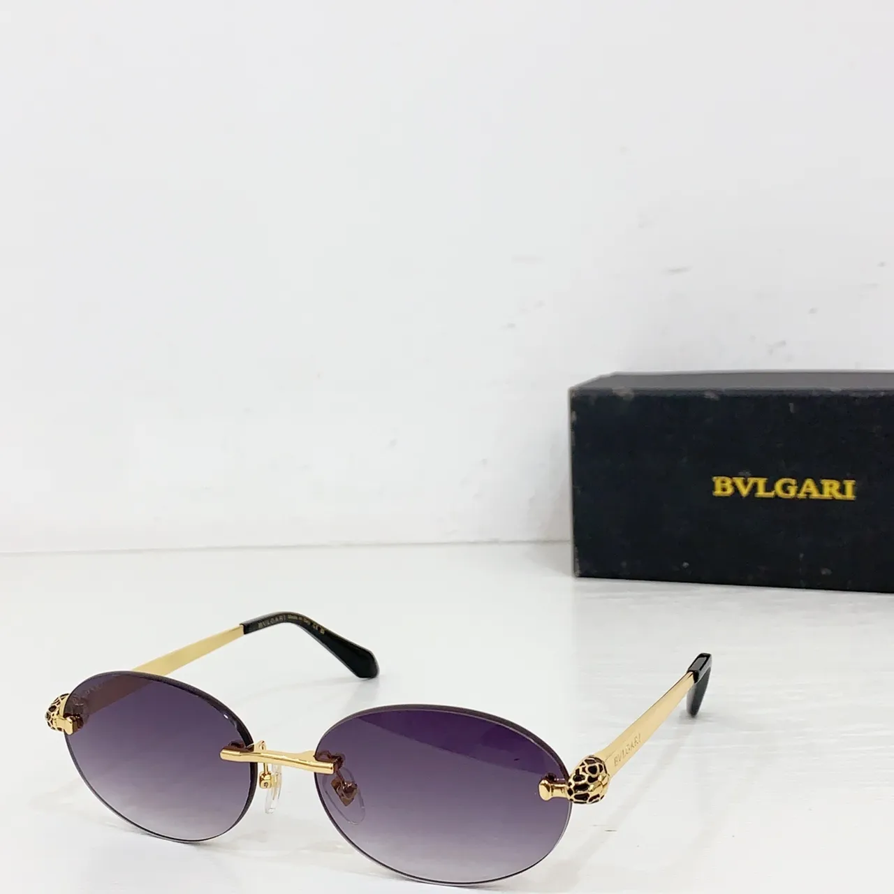 Bvlgari Serpenti Gafas de Sol Sin Montura Ovaladas Lente Gradiente 6