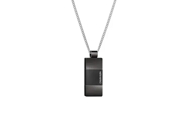 Calvin Klein Minimalist Black Rectangular Pendant Necklace 3