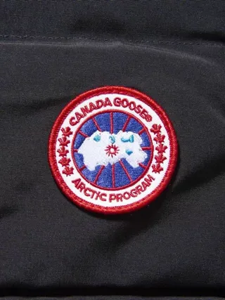 Canada Goose صدرية بنفسجي أسود مبطنة عالية الياقة 22