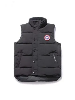 Canada Goose صدرية بنفسجي أسود مبطنة عالية الياقة 23