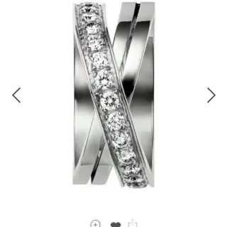 Cartier Etincelle de Cartier Pavé متقاطع خاتم