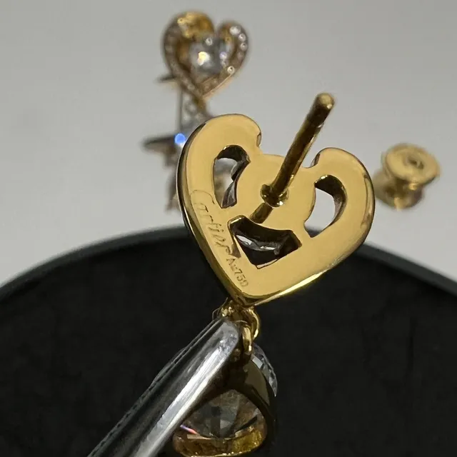 Cartier Heart and Teardrop Drop Earrings 3
