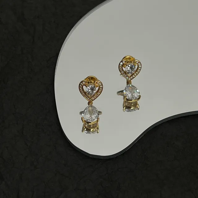 Cartier Heart and Teardrop Drop Earrings 4