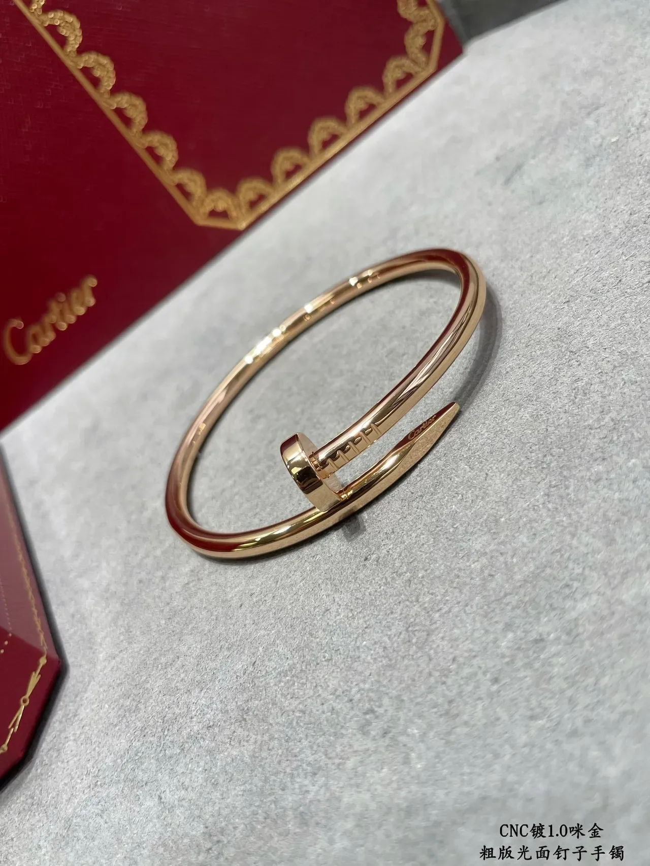 أساور Cartier Juste un Clou نمط المسامير معدن مصقول 7