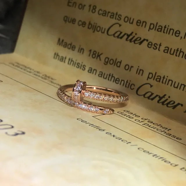 Cartier Juste un Clou Pavé Diamond Double-Band Ring 7