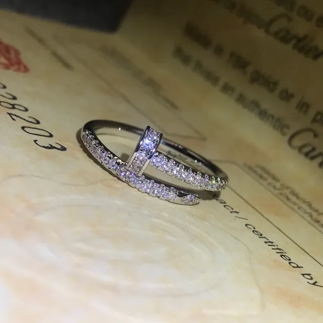 Cartier Juste un Clou Pavé Diamond Double-Band Ring 8