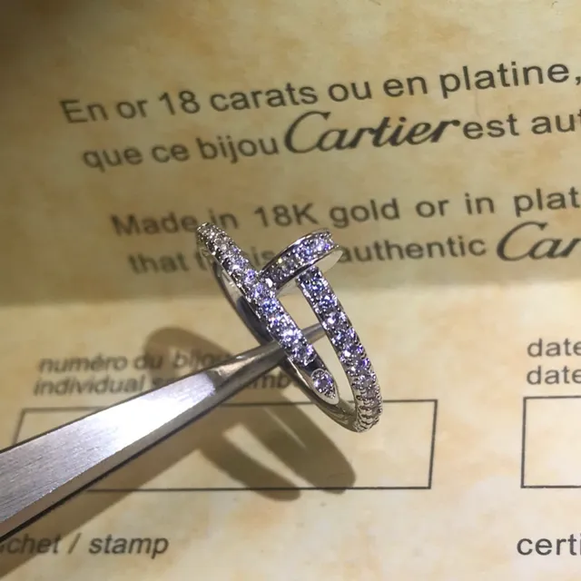 Cartier Juste un Clou Pavé Diamond Double-Band Ring 9
