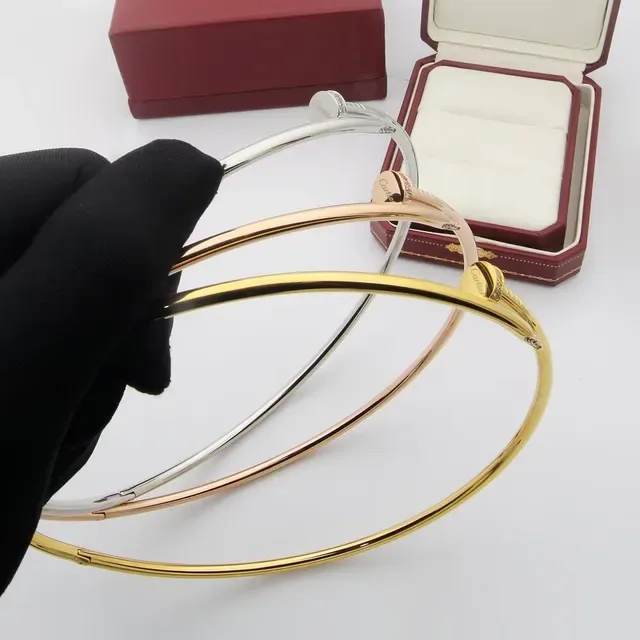 Cartier Juste un Clou أساور مصقول فضي ذهب وردي ذهب أصفر 7