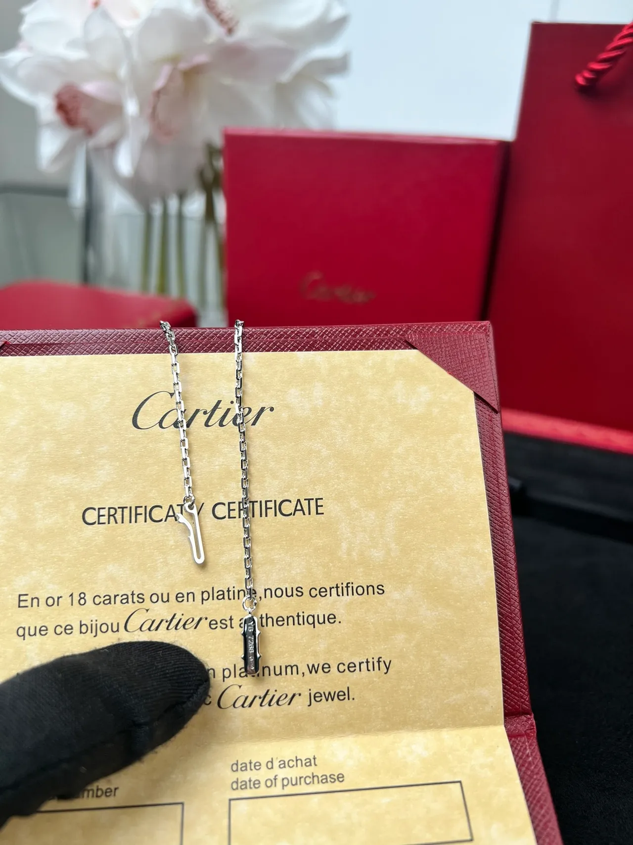 Cartier Juste un Clou सिल्वर टोन गोलाकार पेंडेंट नेकलेस 3