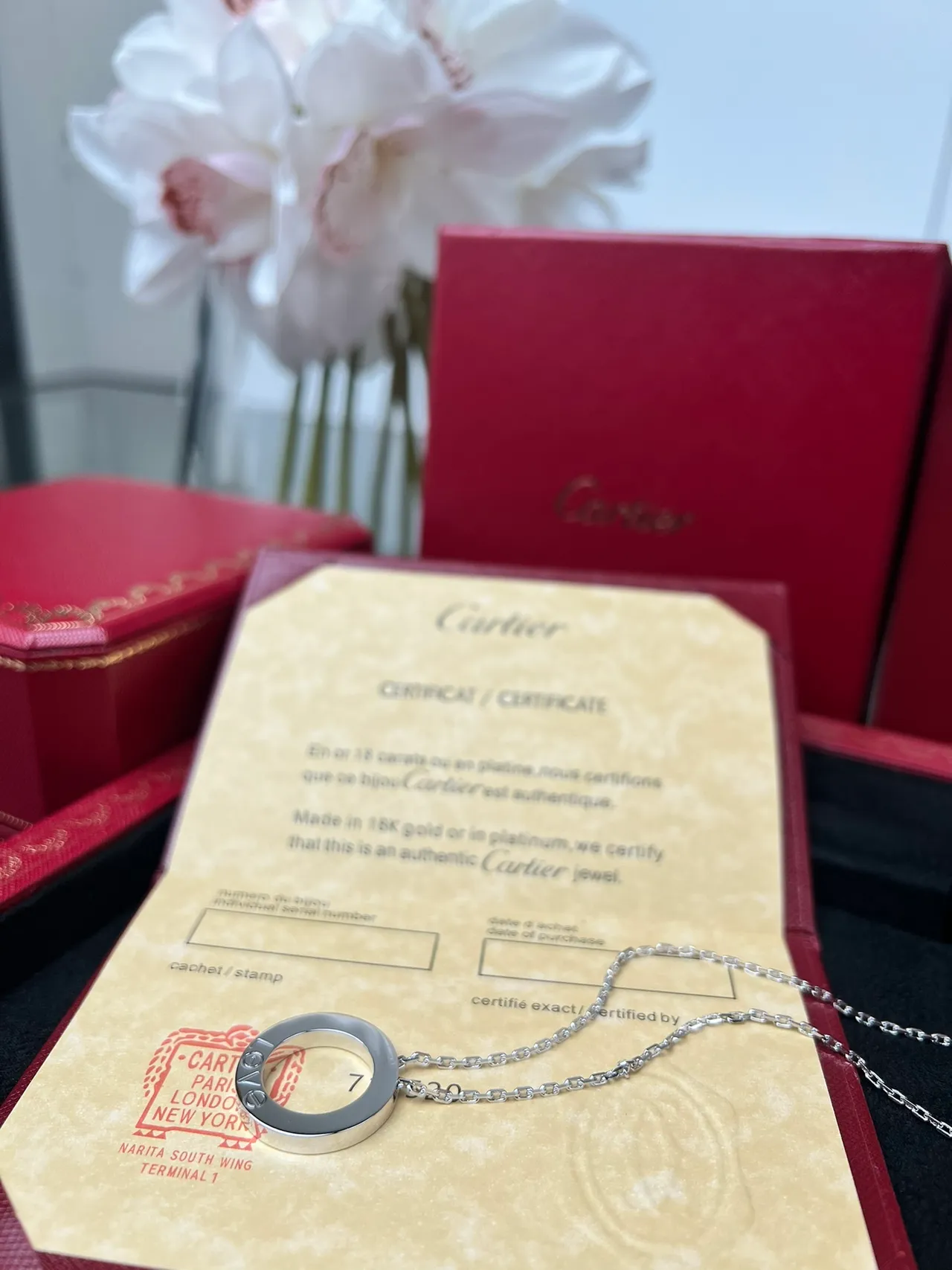Cartier Juste un Clou सिल्वर टोन गोलाकार पेंडेंट नेकलेस 6