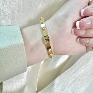 Cartier Love Gold Transparent Rigid Bangle Screw-Motif Bracelet