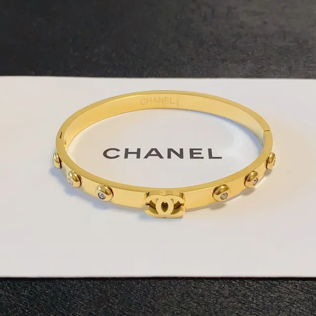 Cartier Love Brazalete rígido transparente dorado Motivo de tornillo 7