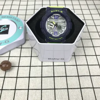 Casio Baby-G Vert Marine Hybride Analogique-Numérique Fonction Graphique des Marées Montre