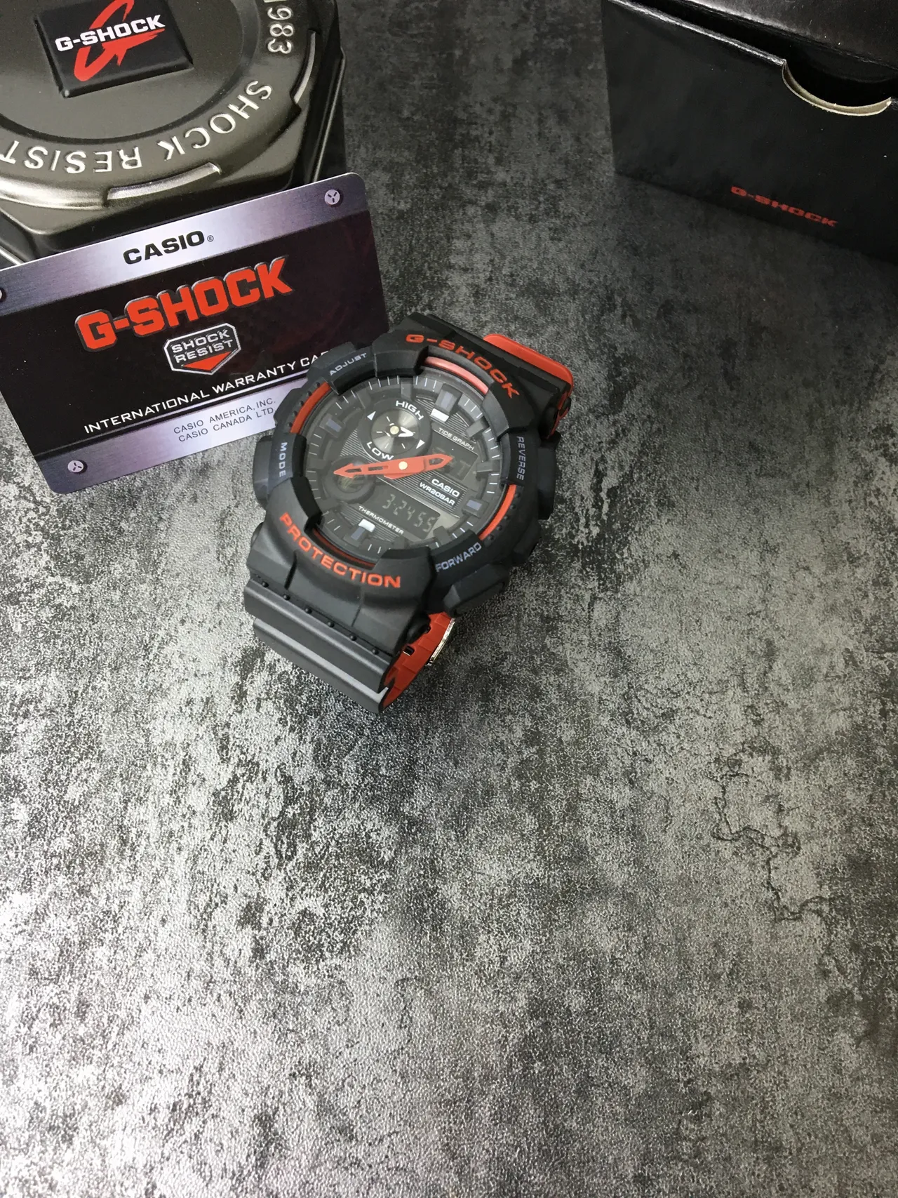 Casio G-Shock GA-100 Reloj Deportivo Negro y Naranja 6