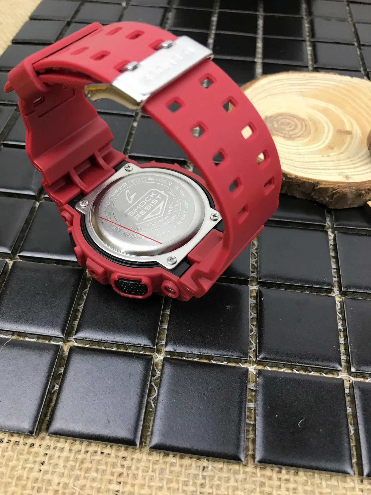 Casio G-Shock GA-100 橙色树脂运动手表 7