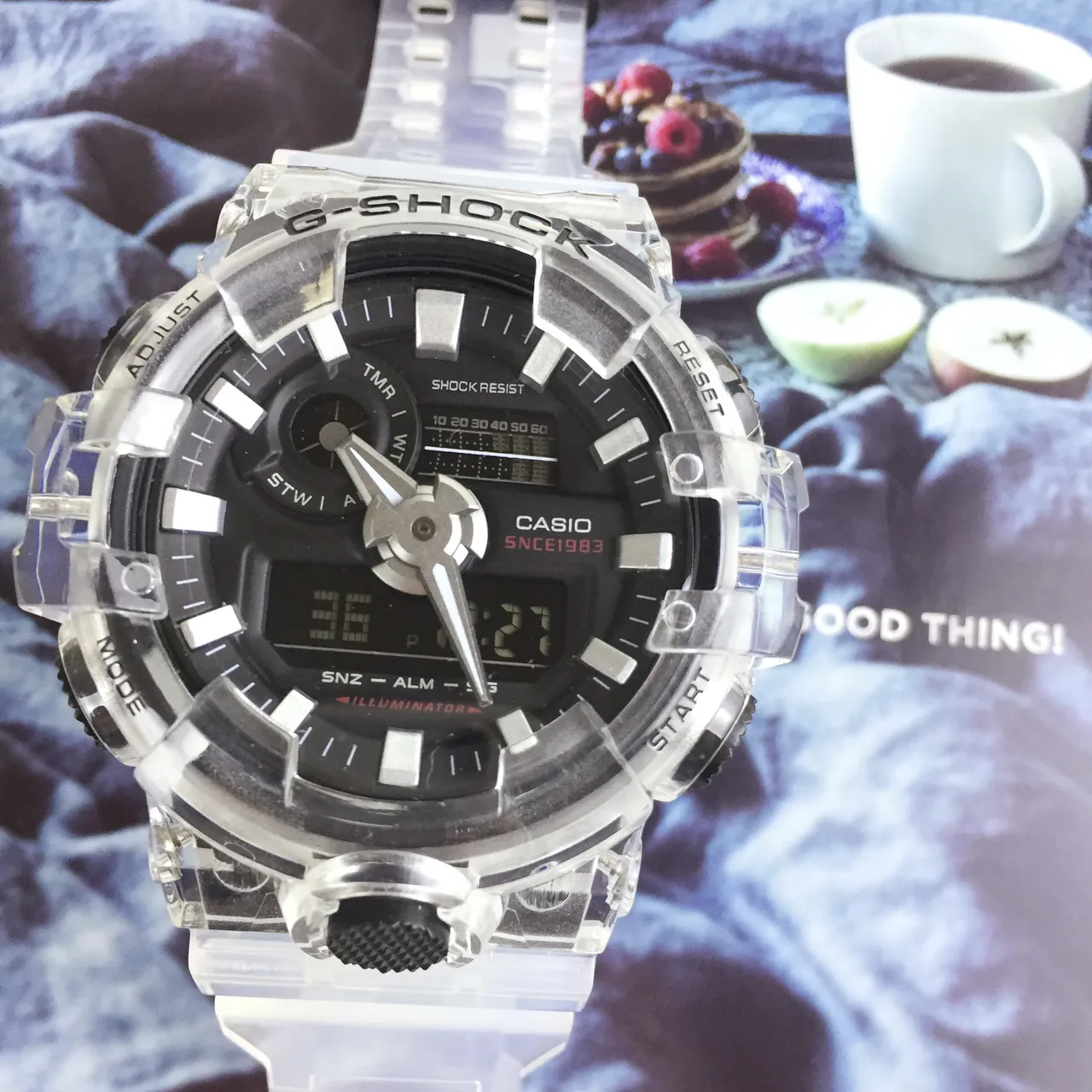 कासियो G-Shock GA-100 पारदर्शी रेजिन स्पोर्ट्स वॉच 3