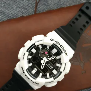 Casio G-Shock GA-100 White and Black Sports Watch
