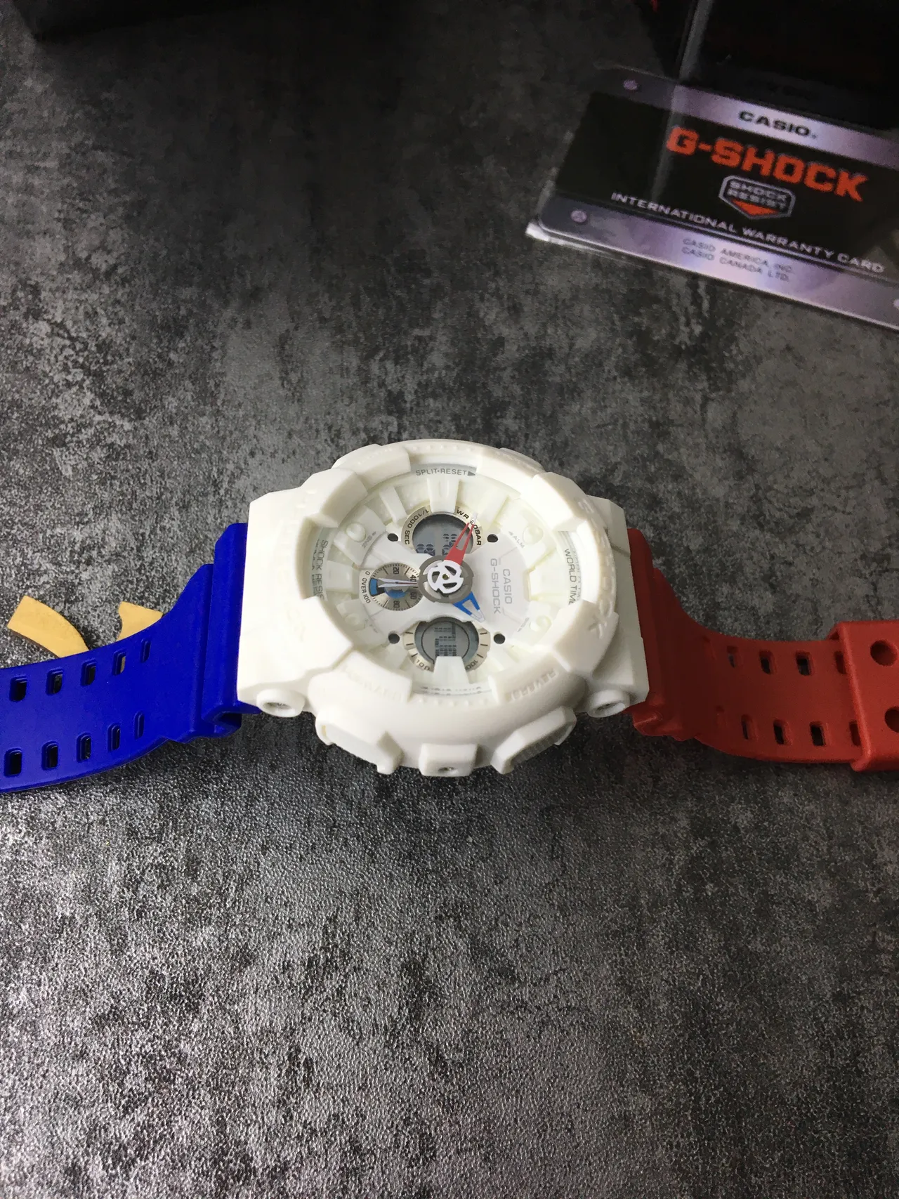 Casio G-Shock GA-100 সাদা লাল নীল স্পোর্টস ওয়াচ 4