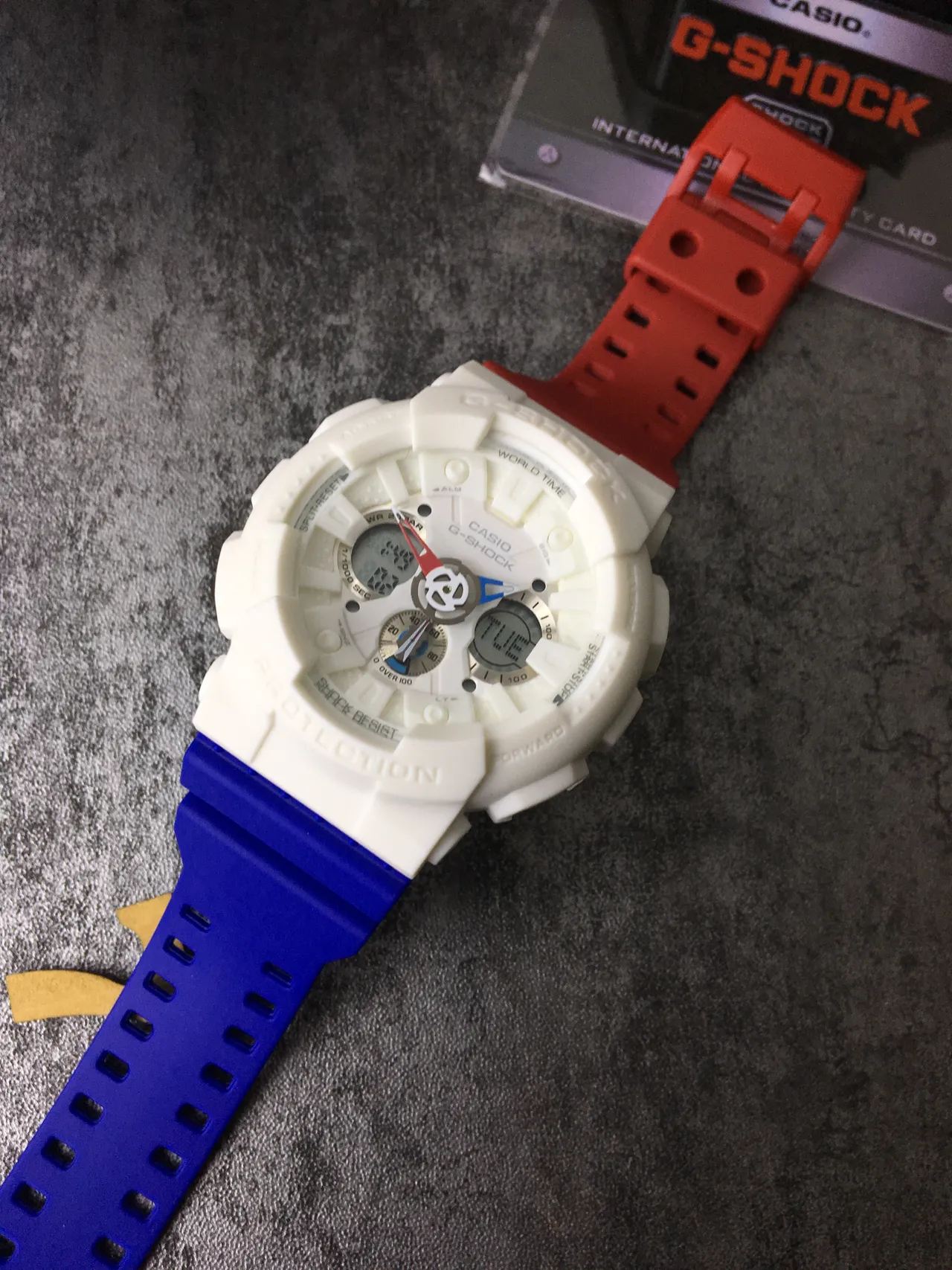 Casio G-Shock GA-100 সাদা লাল নীল স্পোর্টস ওয়াচ 5