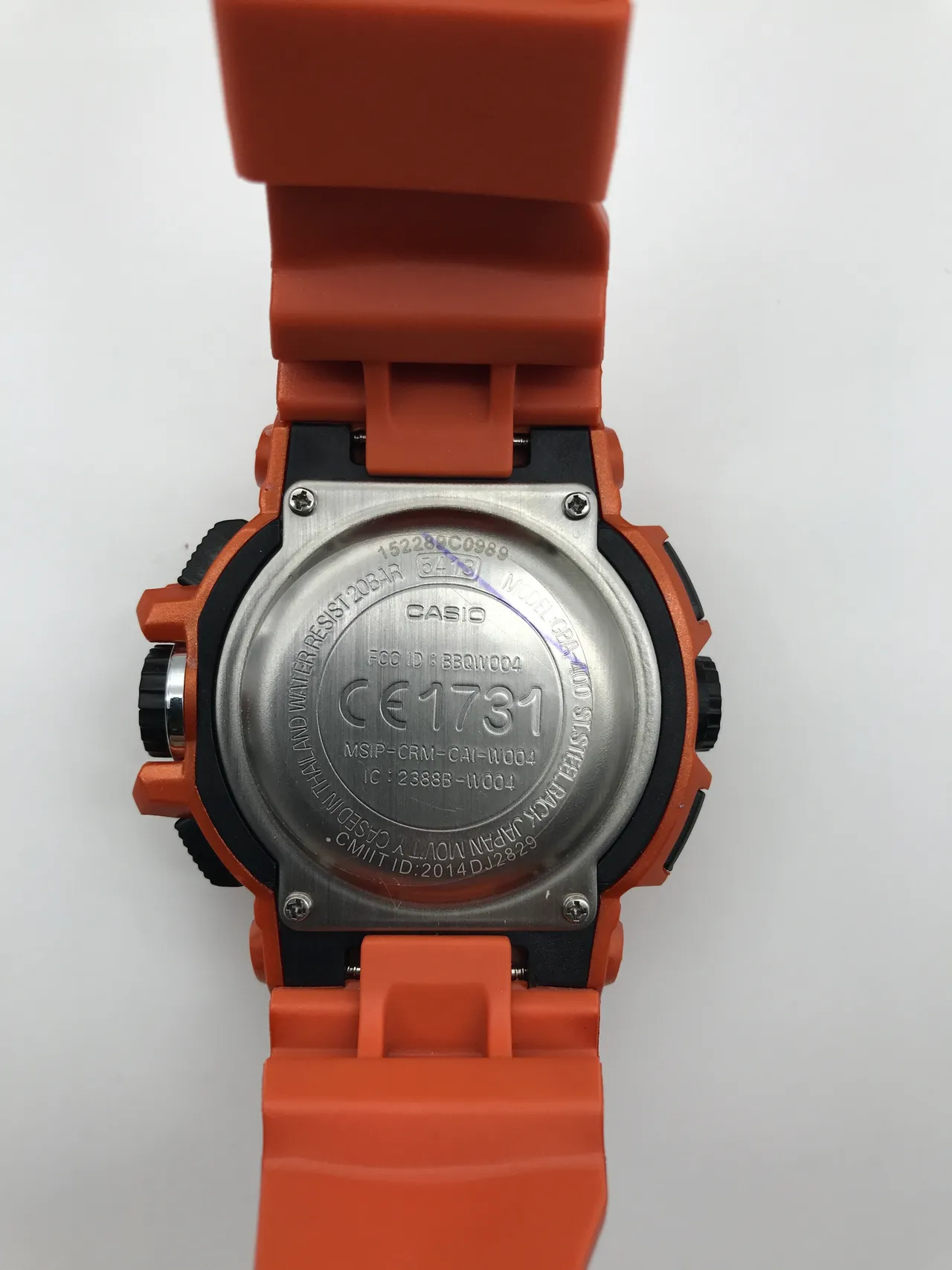 Casio G-Shock GA-2100 Bluetooth Laranja Relógio Esportivo 6