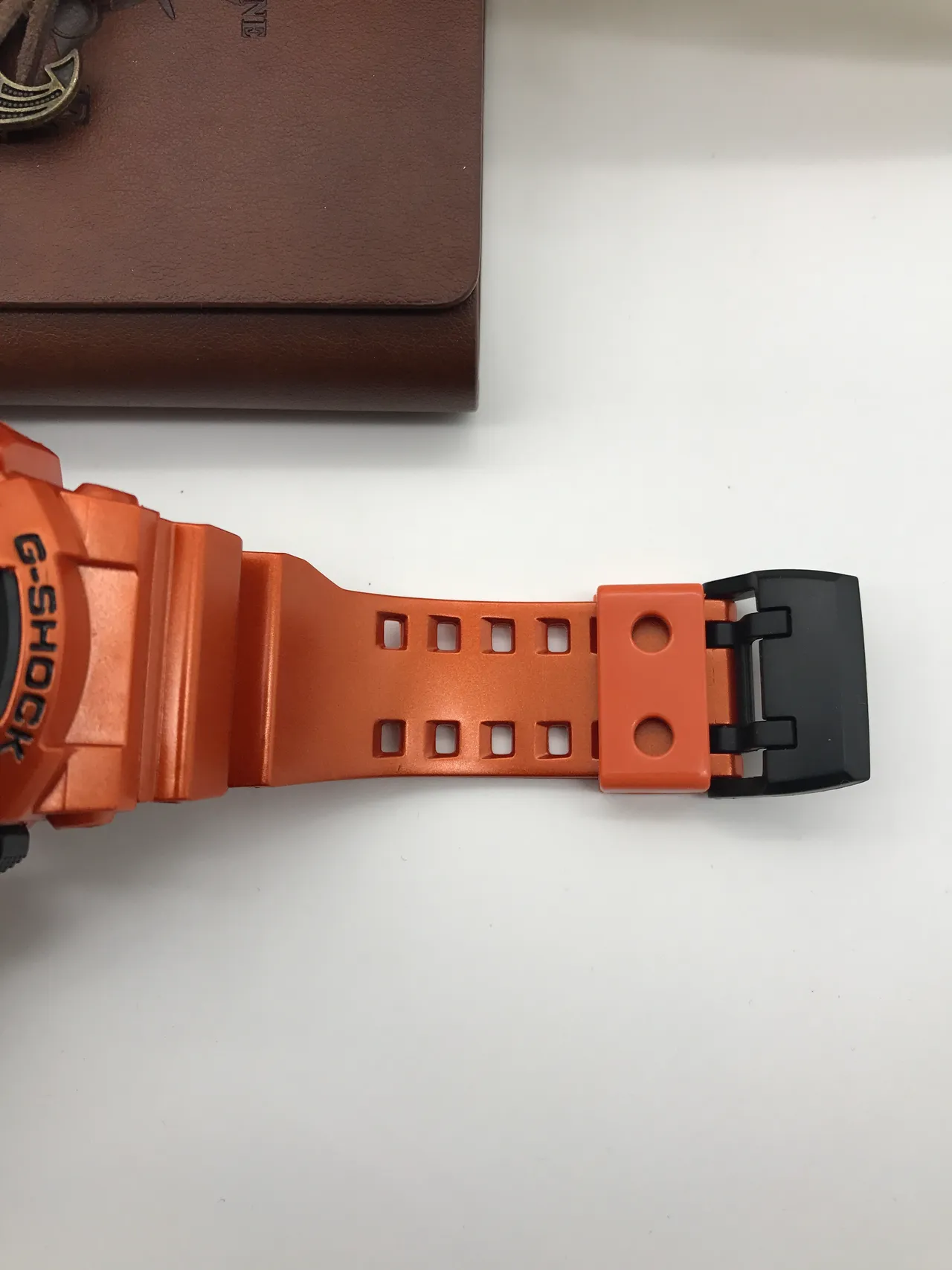 Casio G-Shock GA-2100 Bluetooth Laranja Relógio Esportivo 7