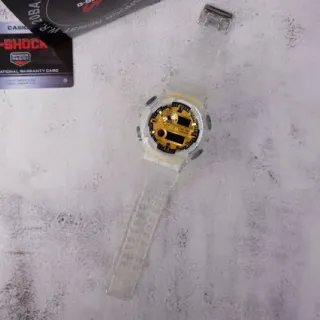 Casio G-Shock GA-2100 Transparent Gold Resin Case Dial Watch