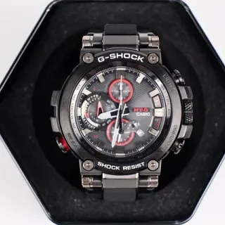 Casio G-Shock MT-G Black and Red Rugged Sports Watch
