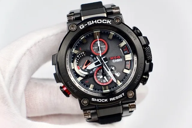 Casio G-Shock MT-G Black and Red Rugged Sports Watch 3