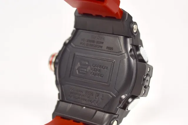 Casio G-Shock Mudmaster Carbon Fiber and Red Sports Watch 6