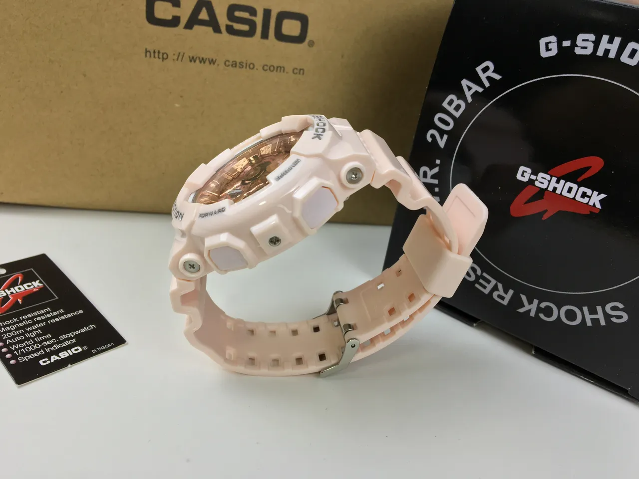 Casio G-Shock Dial Rose Gold Off-White Reloj Deportivo 7