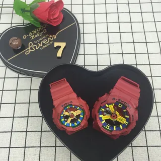 Casio G-Shock x Baby-G Loves Collection Red Multi-Color Sports Watches