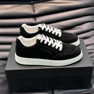 Chanel Black Suede Lifestyle Sneakers