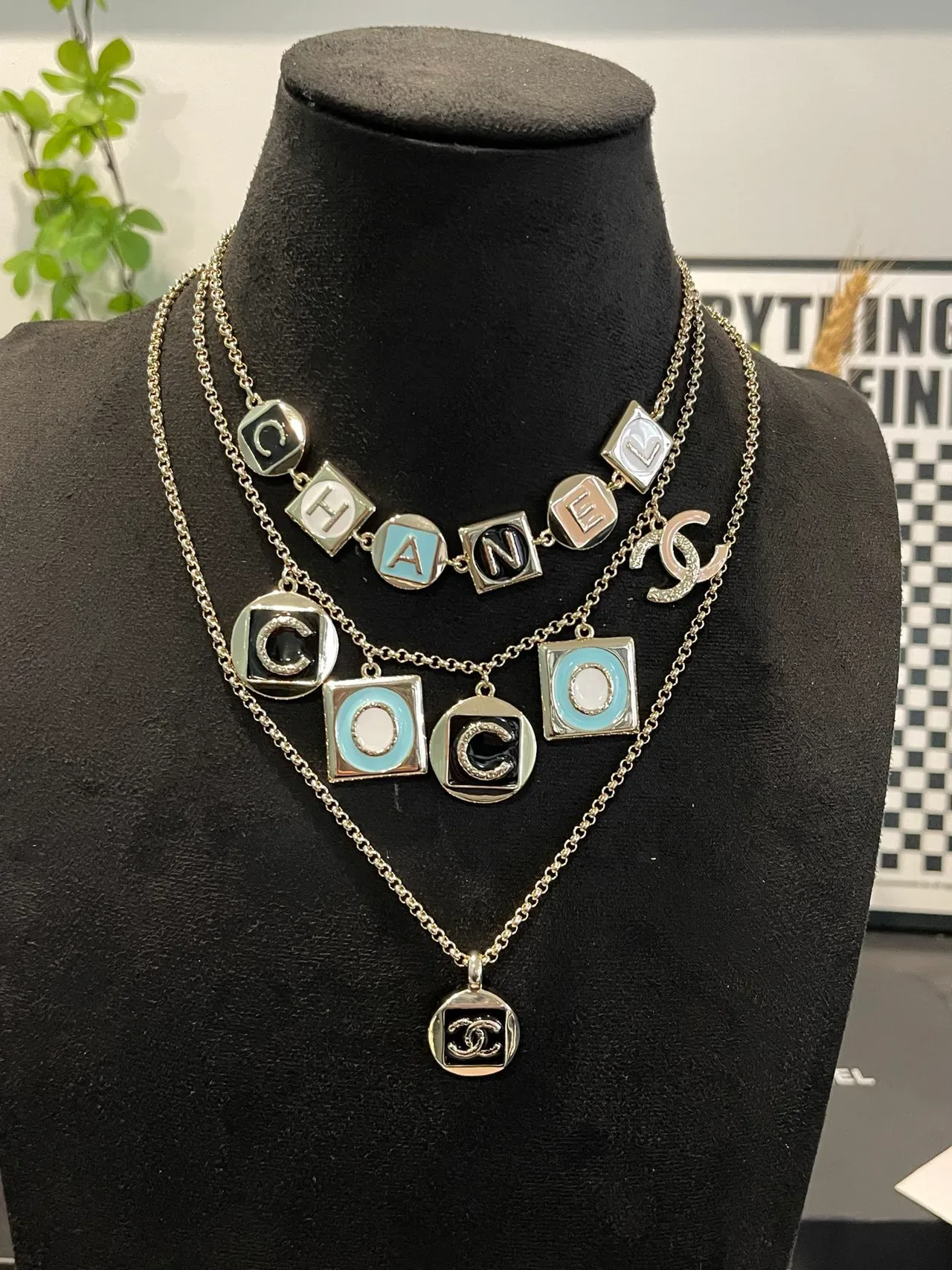 Chanel Coco Charm Enamel Necklace 10