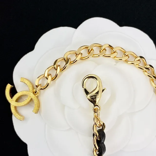 Chanel Gold Black Quilted Heart Pendant Pearl And Crystal Accents Necklace 3
