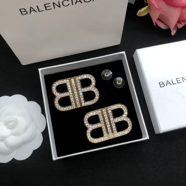 Chanel Gold Transparent Crystal-Pavé Earrings 3