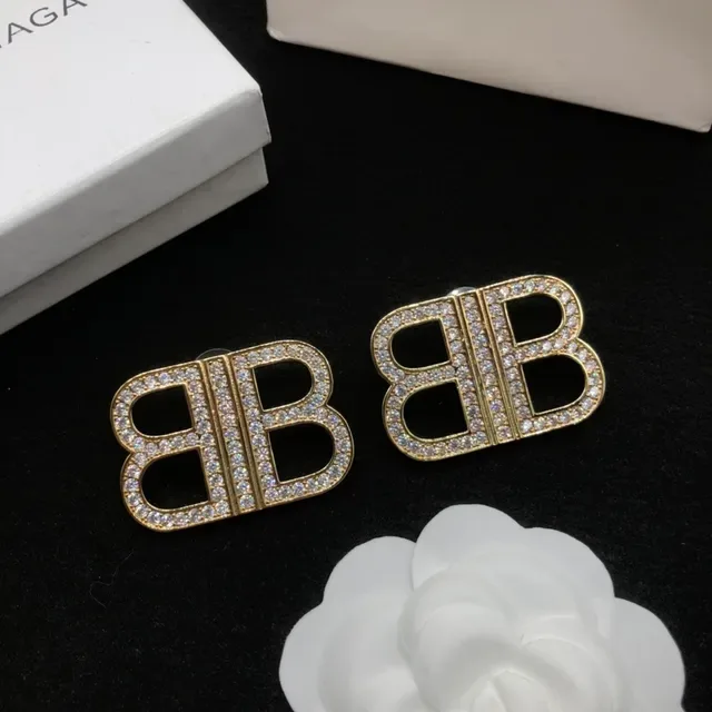 Chanel Gold Transparent Crystal-Pavé Earrings 6